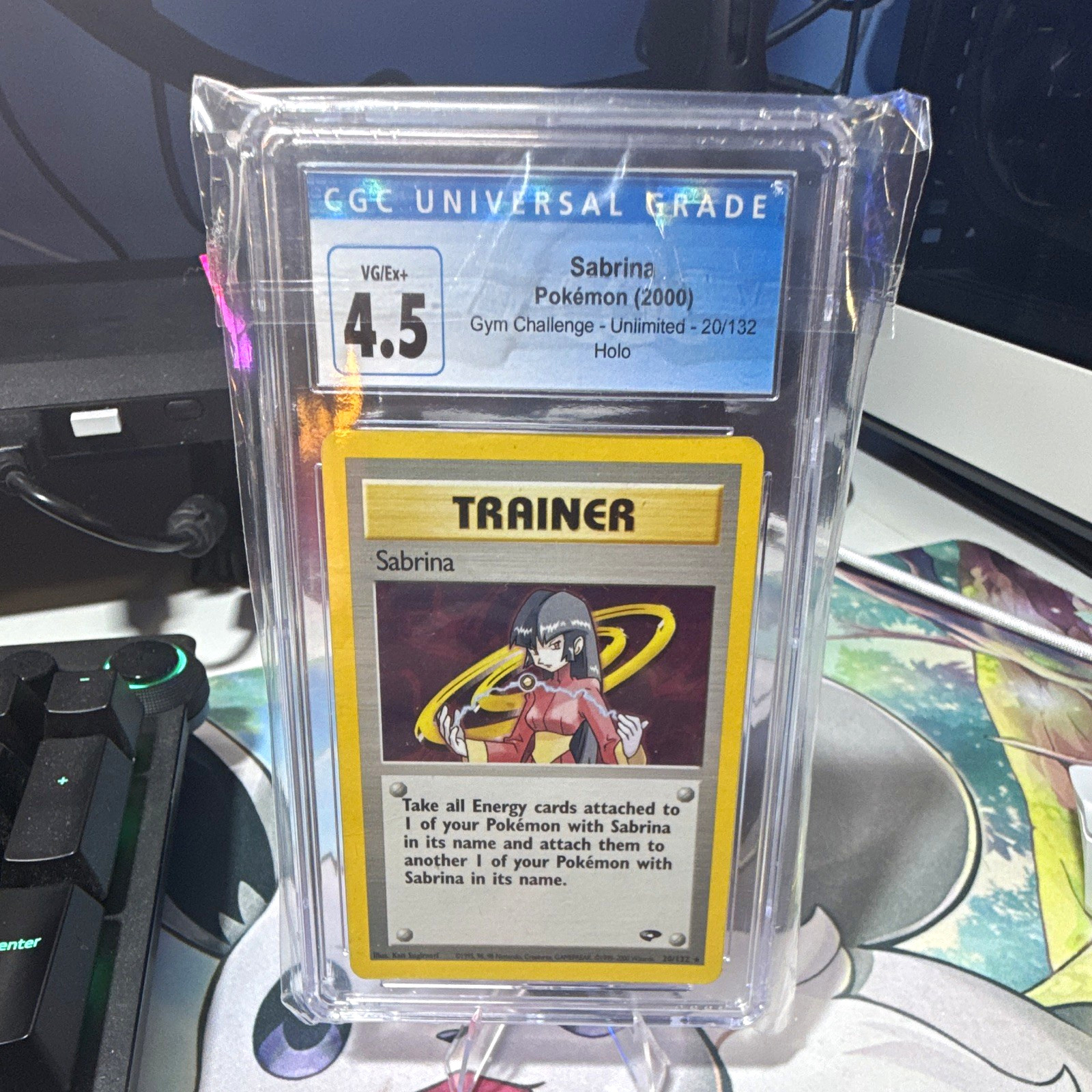 Wizards of the Coast 2000 Pokémon Gym Challenge Sabrina 20/132 Holo CGC 4.5 Wizards of the Coast 2000 Pokémon Gym Challenge Sabrina 20/132 Holo CGC 4.5