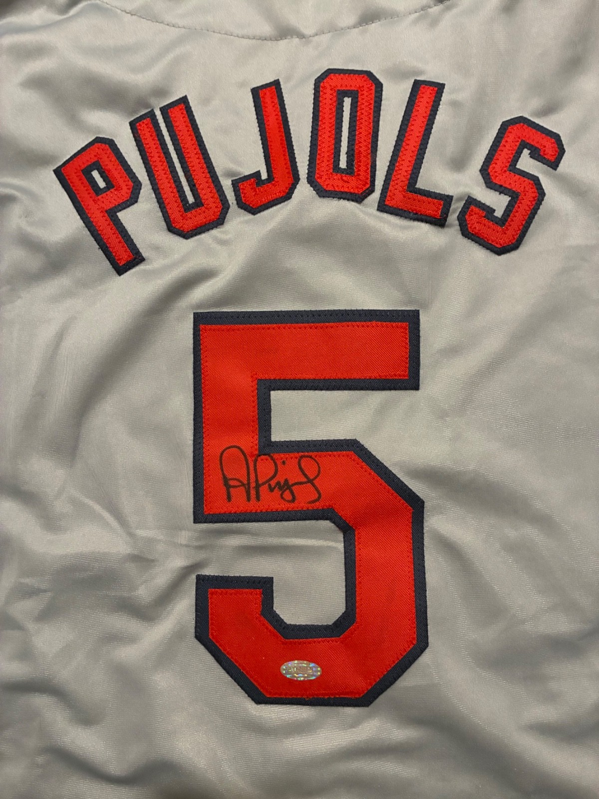 Albert Pujols Autographed St. Louis Cardinals Signed Custom Jersey Steiner Albert Pujols Autographed St. Louis Cardinals Signed Custom Jersey Steiner