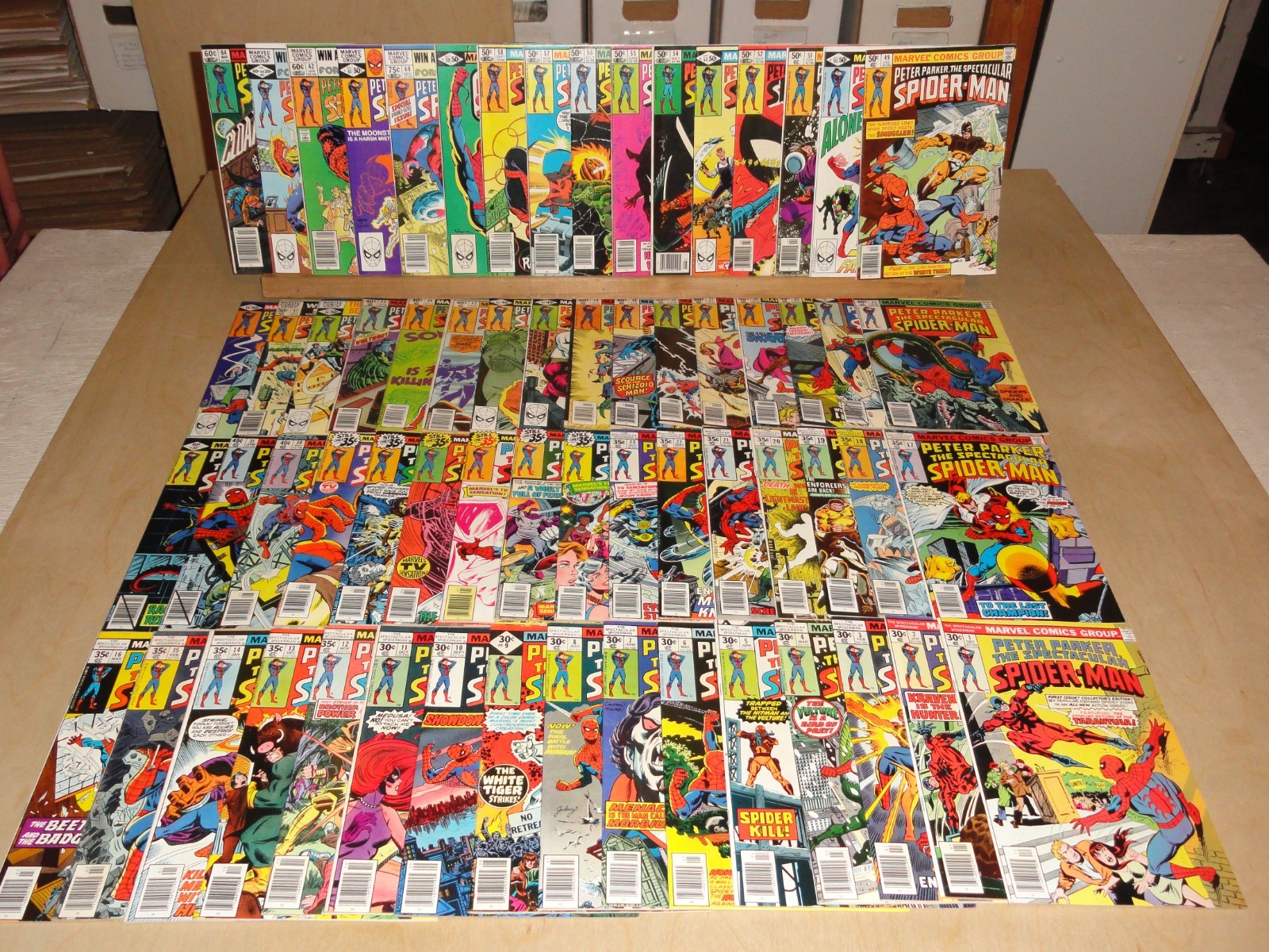 Spectacular Spider-Man 1-64 (1976) FN Average Condition Full Run Marvel