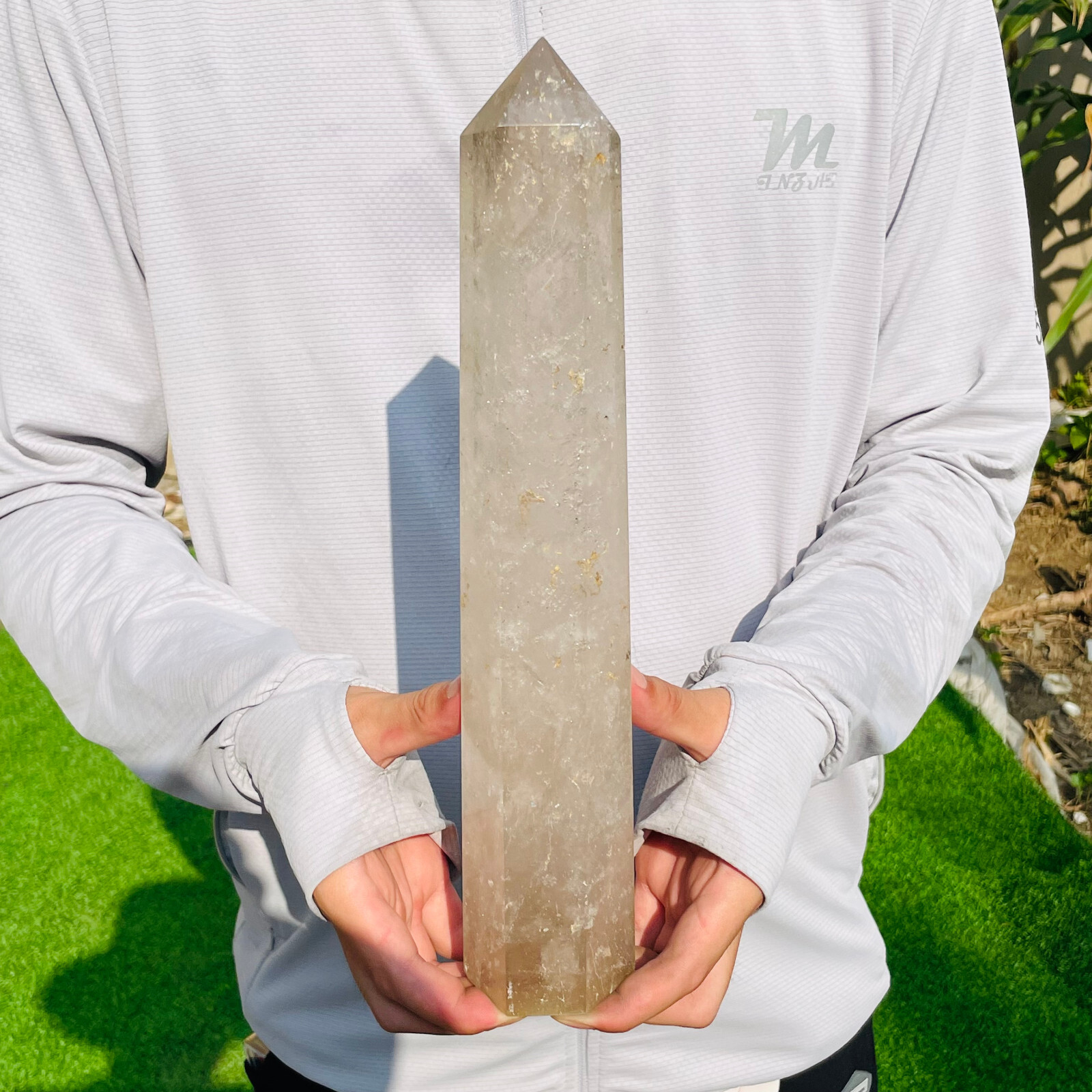3.13lb Large Natural Clear Obelisk Quartz Crystal Wand Point Specimen Healing 3.13lb Large Natural Clear Obelisk Quartz Crystal Wand Point Specimen Healing