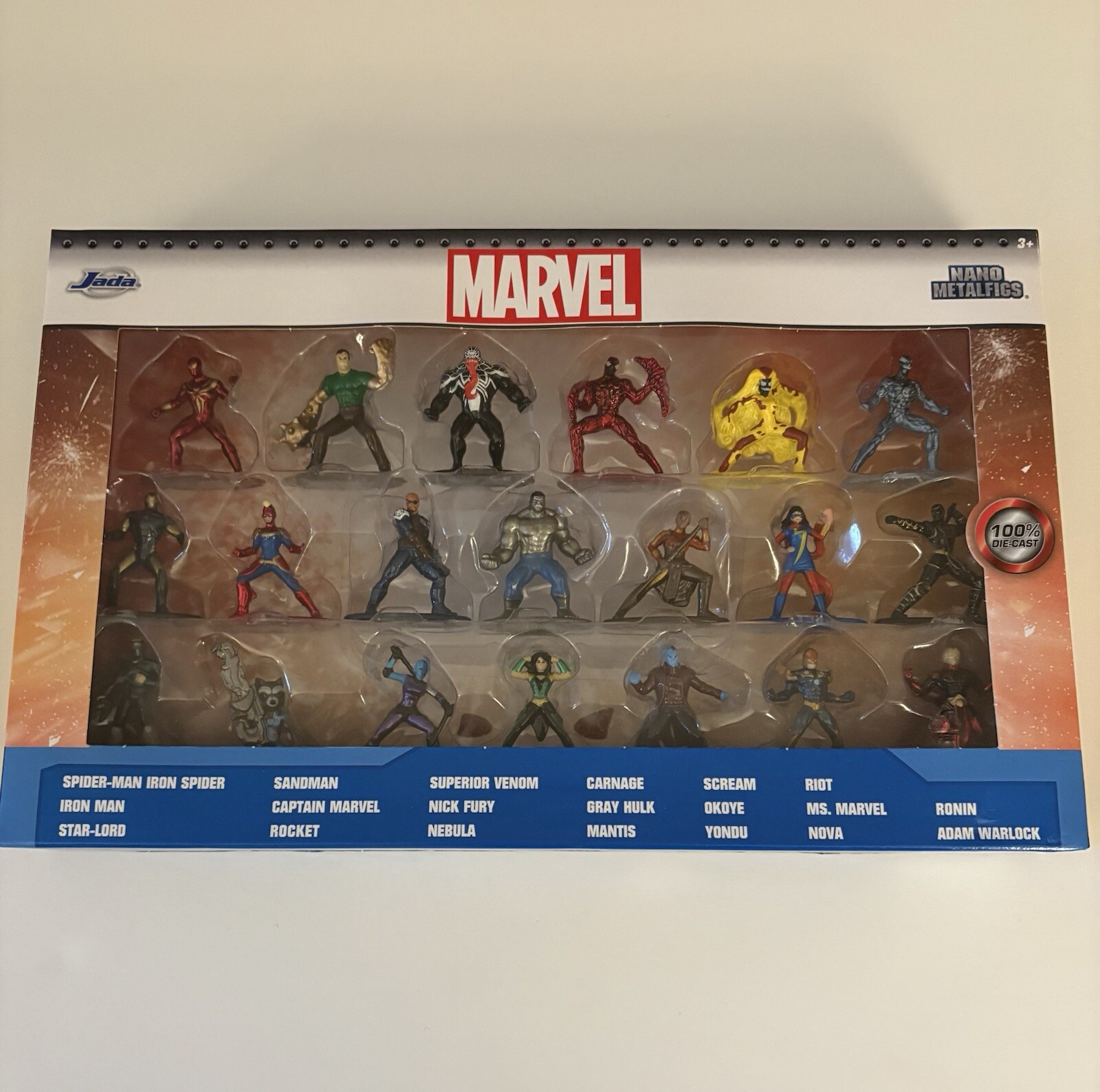 Marvel 20-Piece Set Nano Metalfigs Diecast Jada Mini Figures Marvel 20-Piece Set Nano Metalfigs Diecast Jada Mini Figures