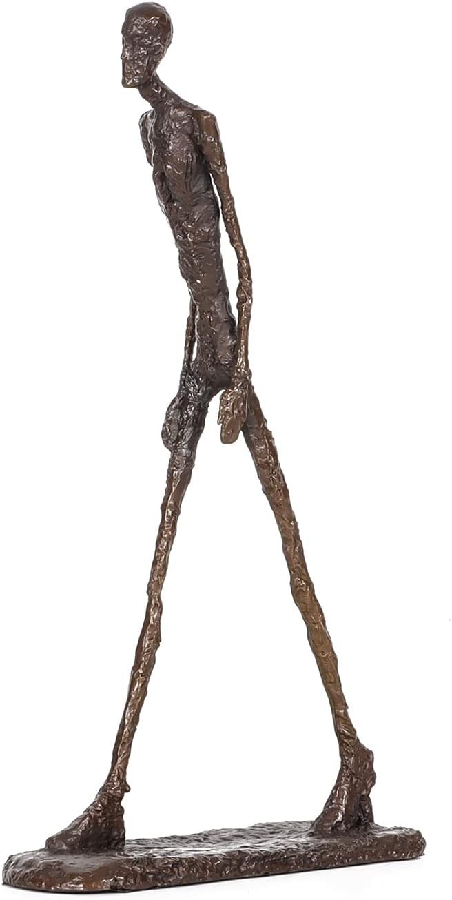 Bronze Giacometti's Walking Man Statue Famous Abstract Sculpture 10H, Bronze Giacometti's Walking Man Statue Famous Abstract Sculpture 10H,