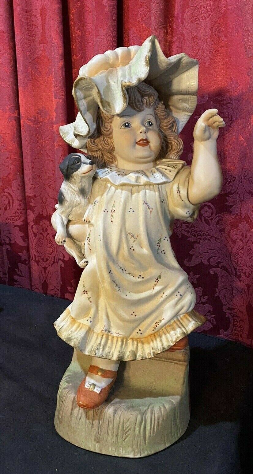 VINTAGE ANTIQUE BISQUE PORCELAIN FIGURAL 17