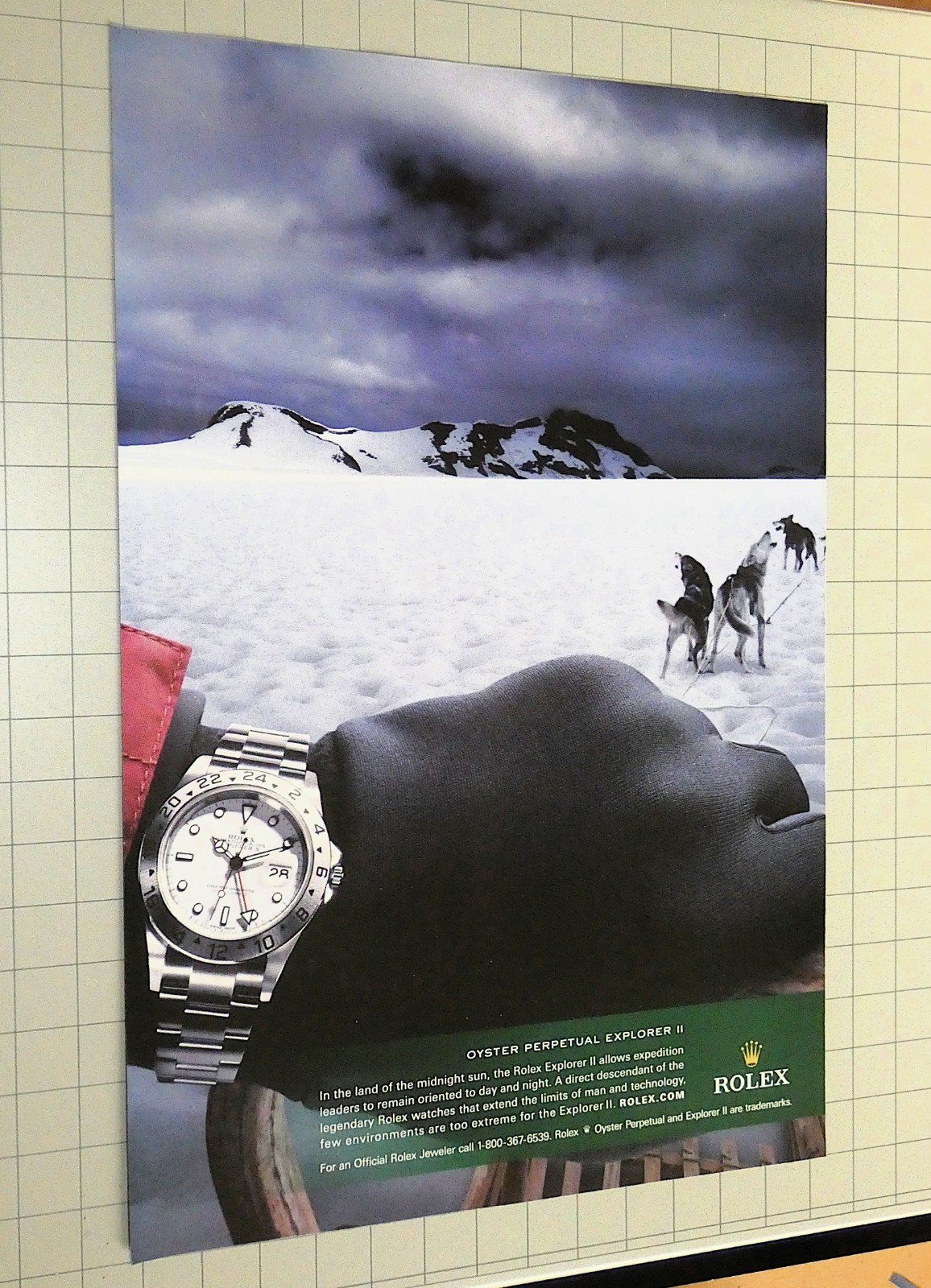 ROLEX OYSTER PERPETUAL EXPLORER II Watch Print Ad ROLEX OYSTER PERPETUAL EXPLORER II Watch Print Ad