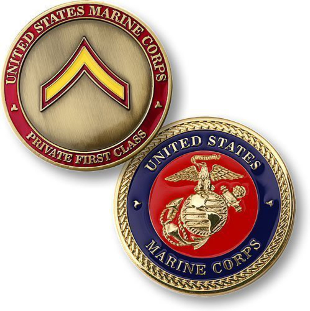 NEW U.S. Marine Corps Private First Class Challenge Coin