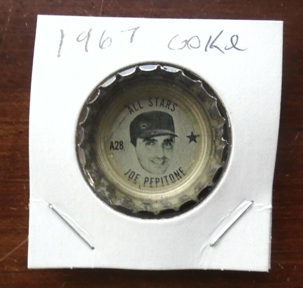 Joe Pepitone 1967 Coke Bottle Cap VG.
