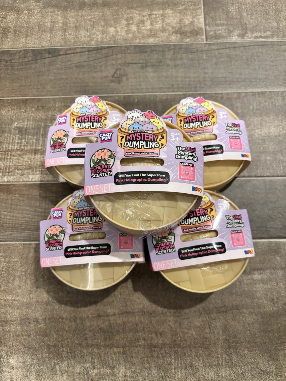 Crazy Fun Mystery Dumpling Pink Holographic Edition Cherry Blossom Scented NEW Crazy Fun Mystery Dumpling Pink Holographic Edition Cherry Blossom Scented NEW