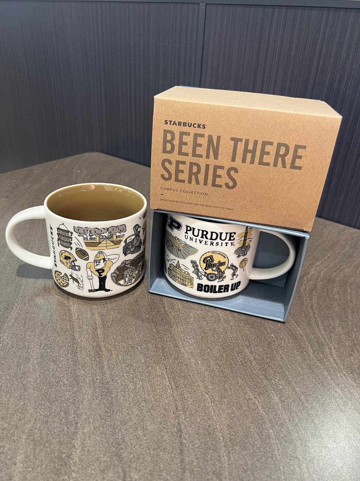 NEW 14oz Starbucks Purdue Been There campus collection mug