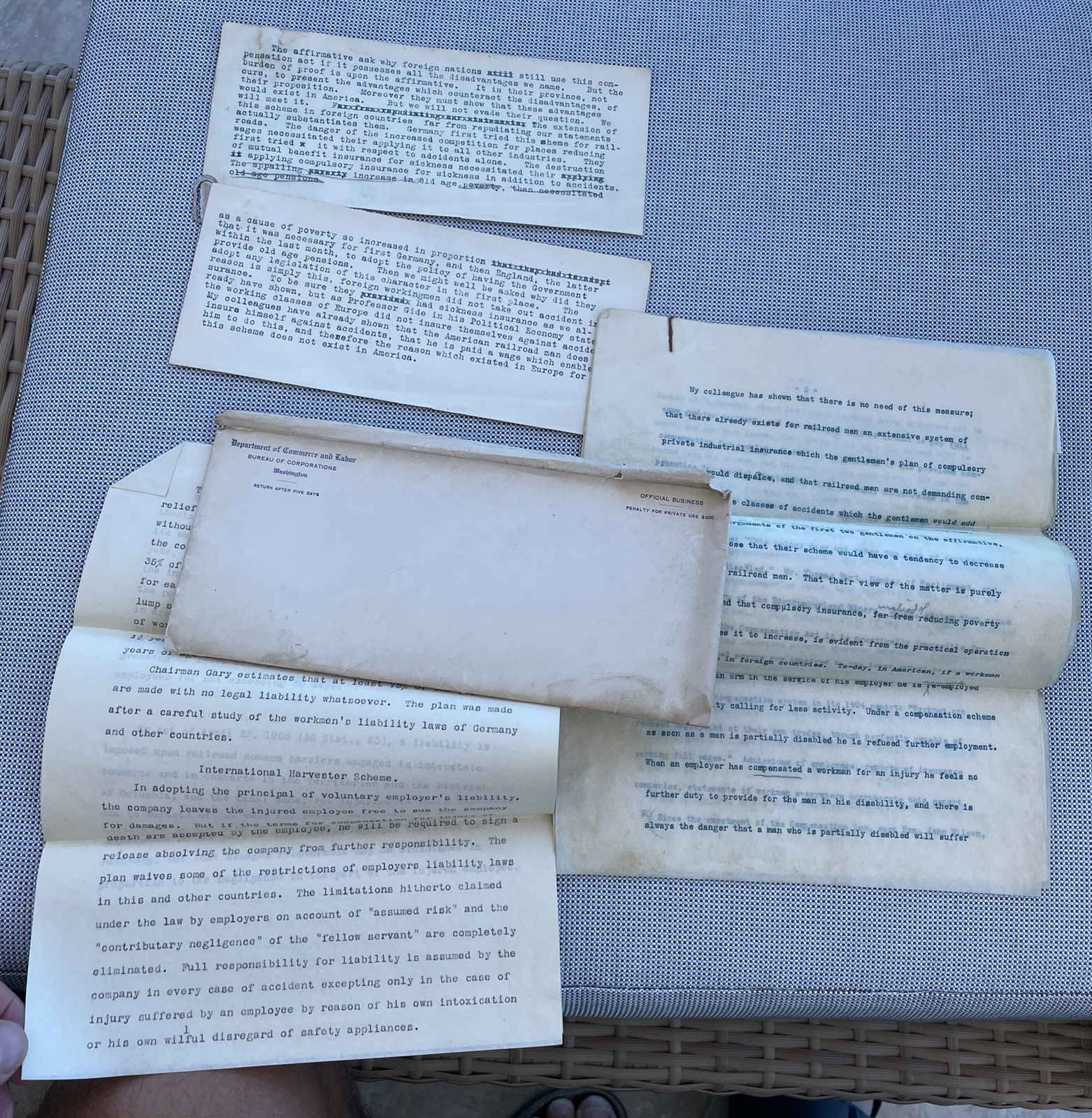department commerce labor political economy Professor Gide  letters Parlament