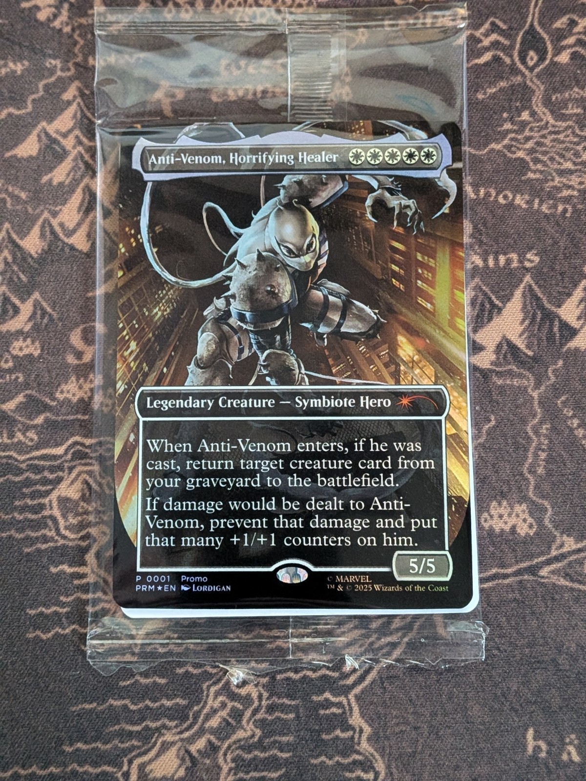 MTG Anti-Venom, Horrifying Healer Borderless Promo #1 Foil English NM Sealed