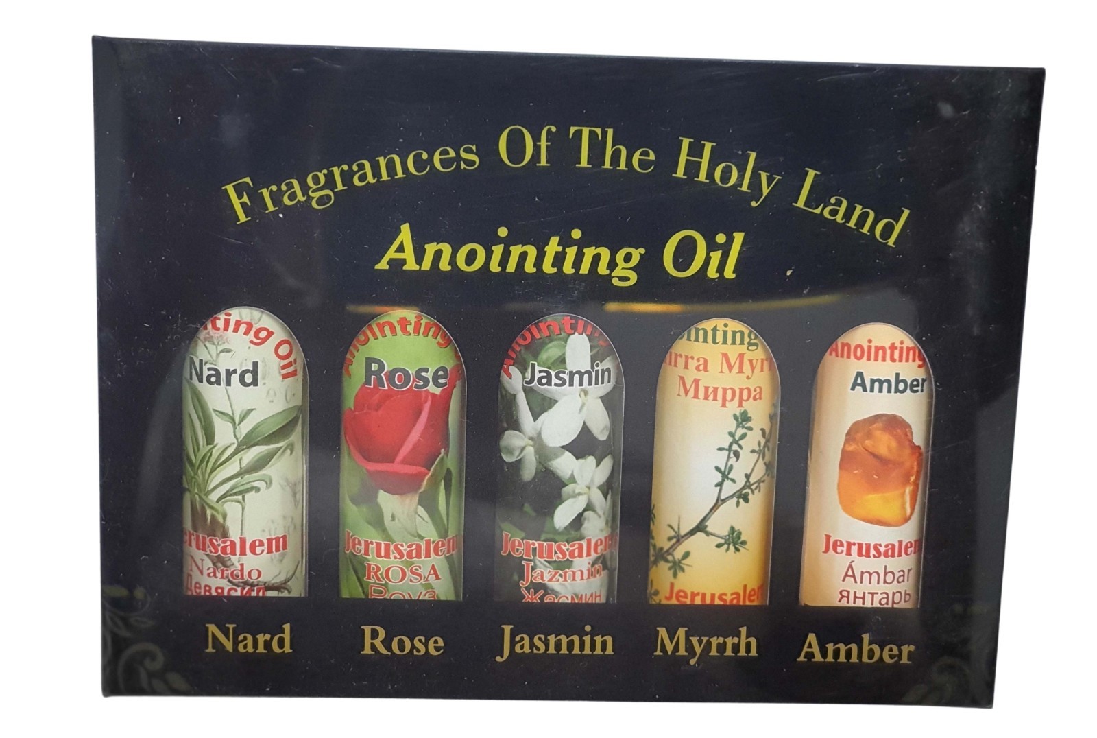 Set of 5 Roll-on Anointing Oils from Jerusalem Set of 5 Roll-on Anointing Oils from Jerusalem
