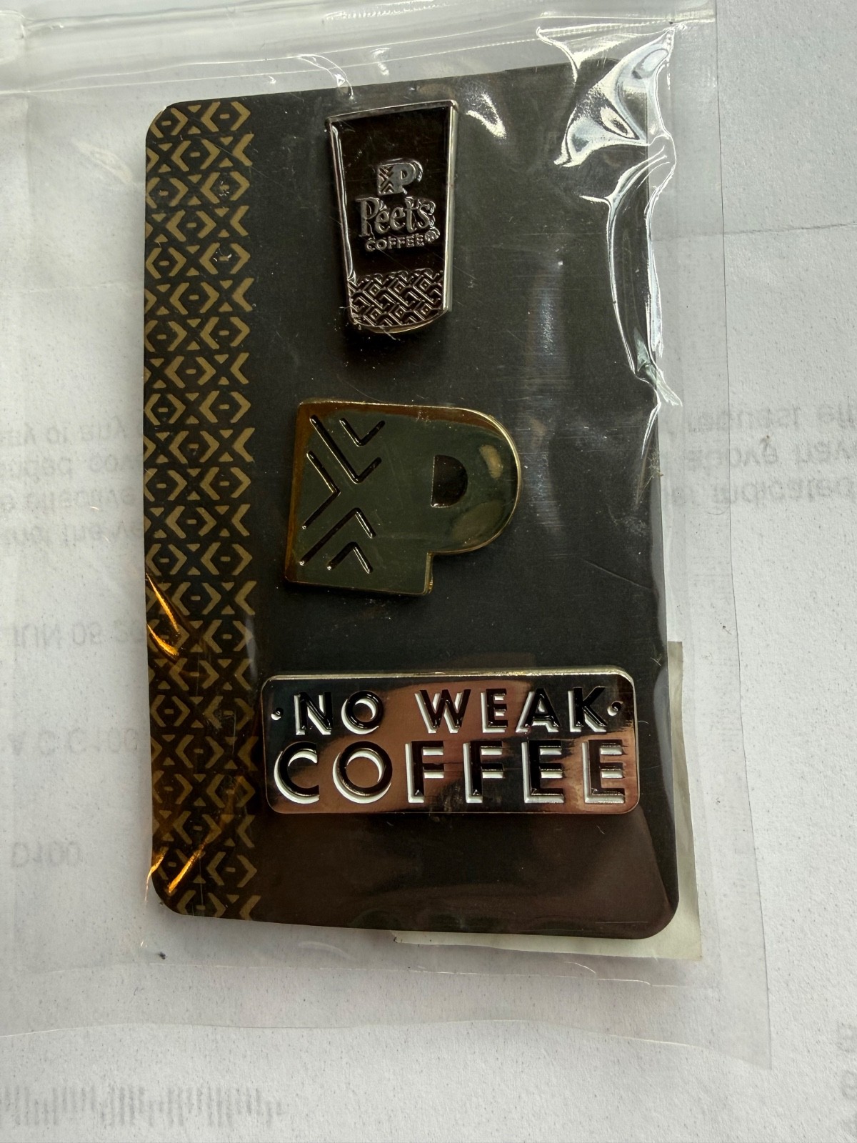 Lot of (3) Peet's Coffee Pin Badge
