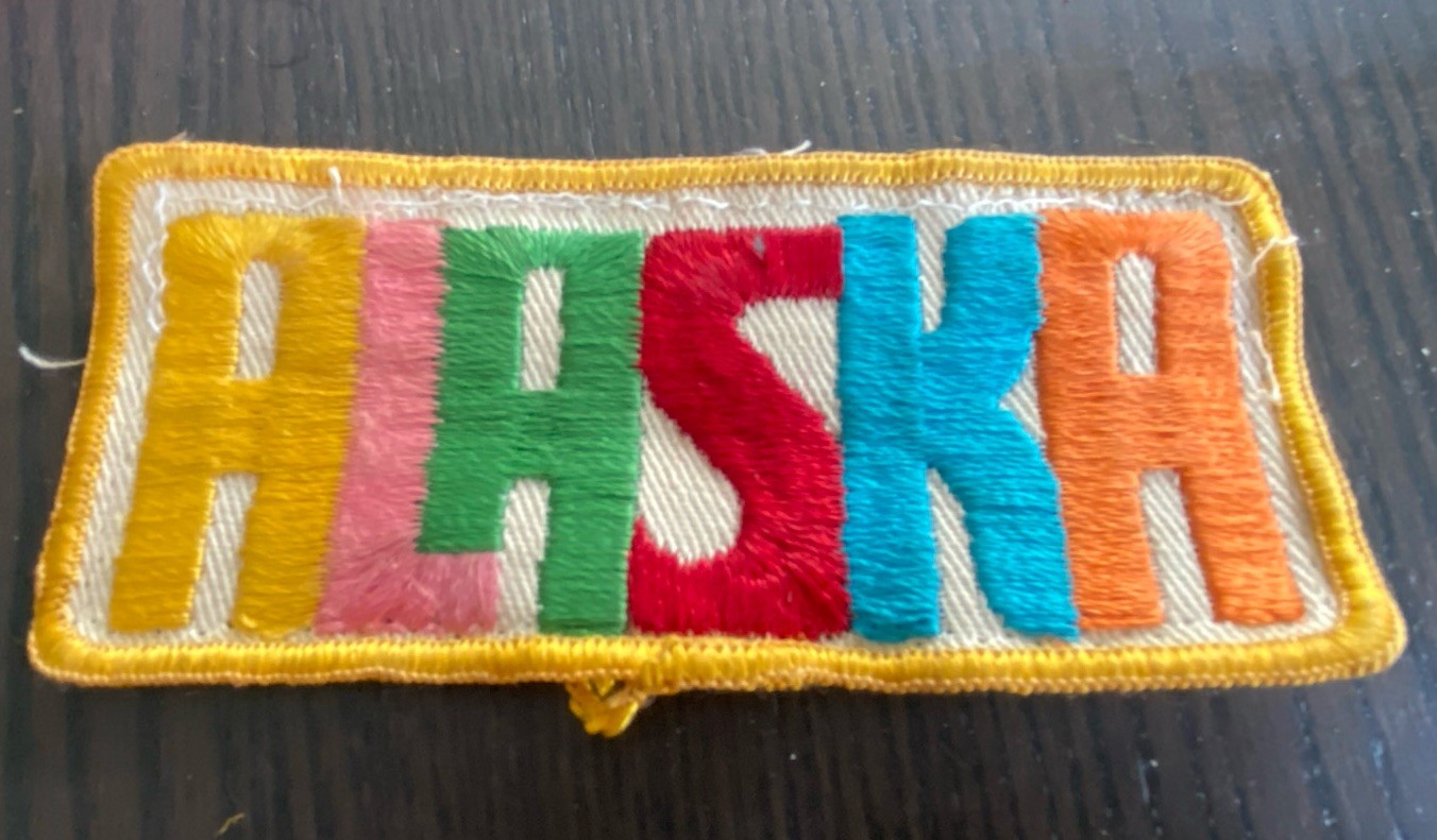 Alaska Vintage 1970’s/80’s Embroidered Collectible Travel Patch Alaska Vintage 1970’s/80’s Embroidered Collectible Travel Patch