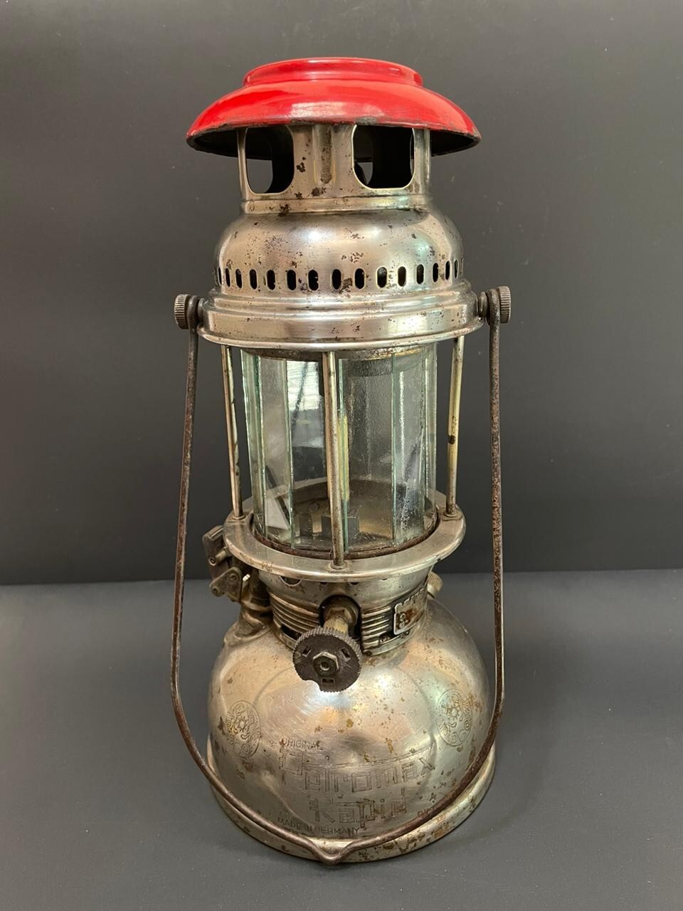 Old Vintage Petromax Super Rapid 250 Cp Kerosene Pressure Lantern Lamp, Germany