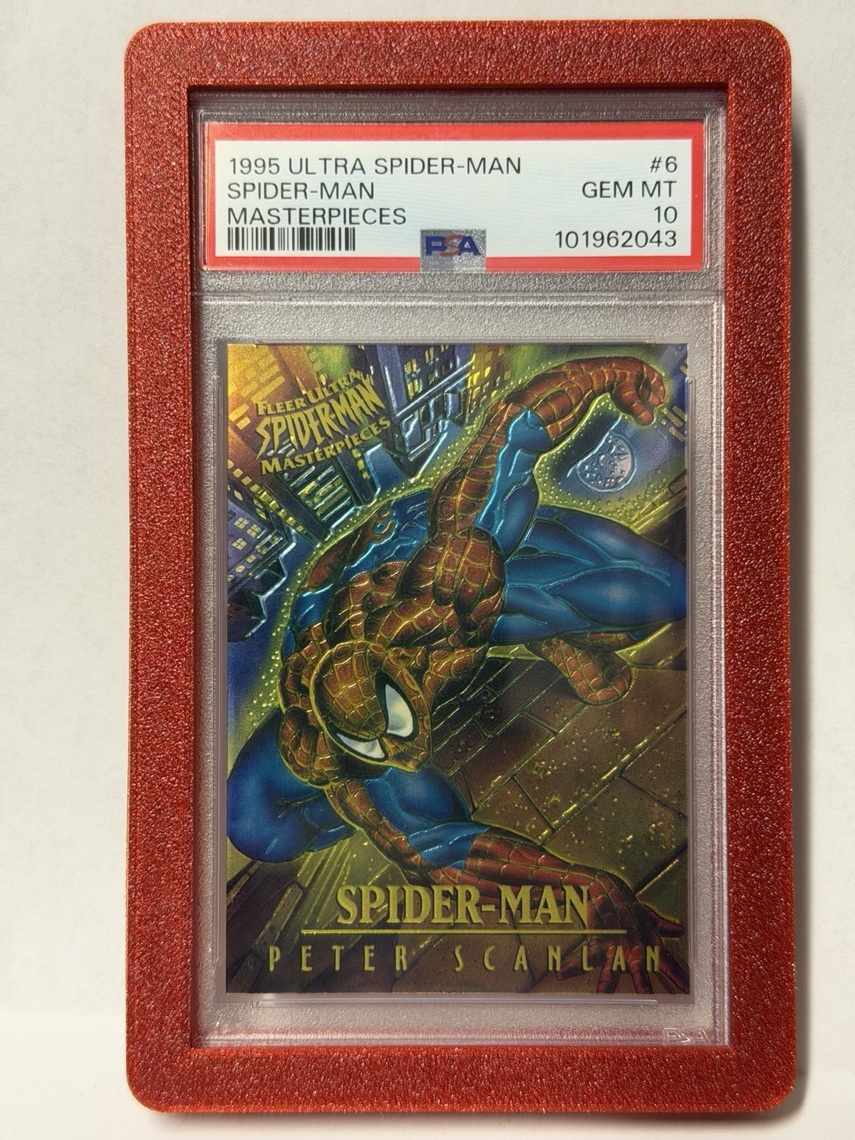 1995 Fleer Ultra Spider-Man Masterpieces #6 Spider-Man PSA 10 GEM MINT