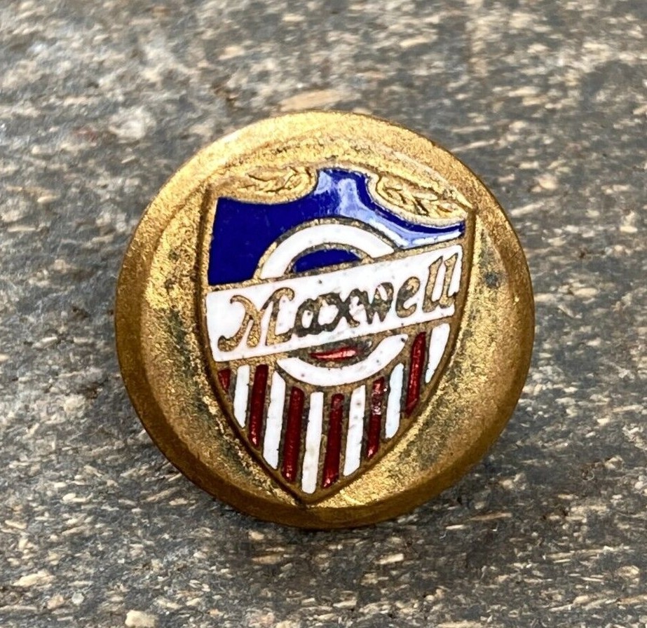 Early 1910s Maxwell Automobile Motor Car Company Enamel Lapel Pin Early 1910s Maxwell Automobile Motor Car Company Enamel Lapel Pin