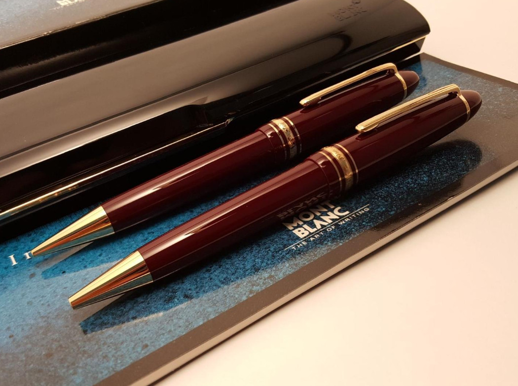 Montblanc Meisterstück Classique 164 Burgundy Gold Ballpoint Pen New Germany