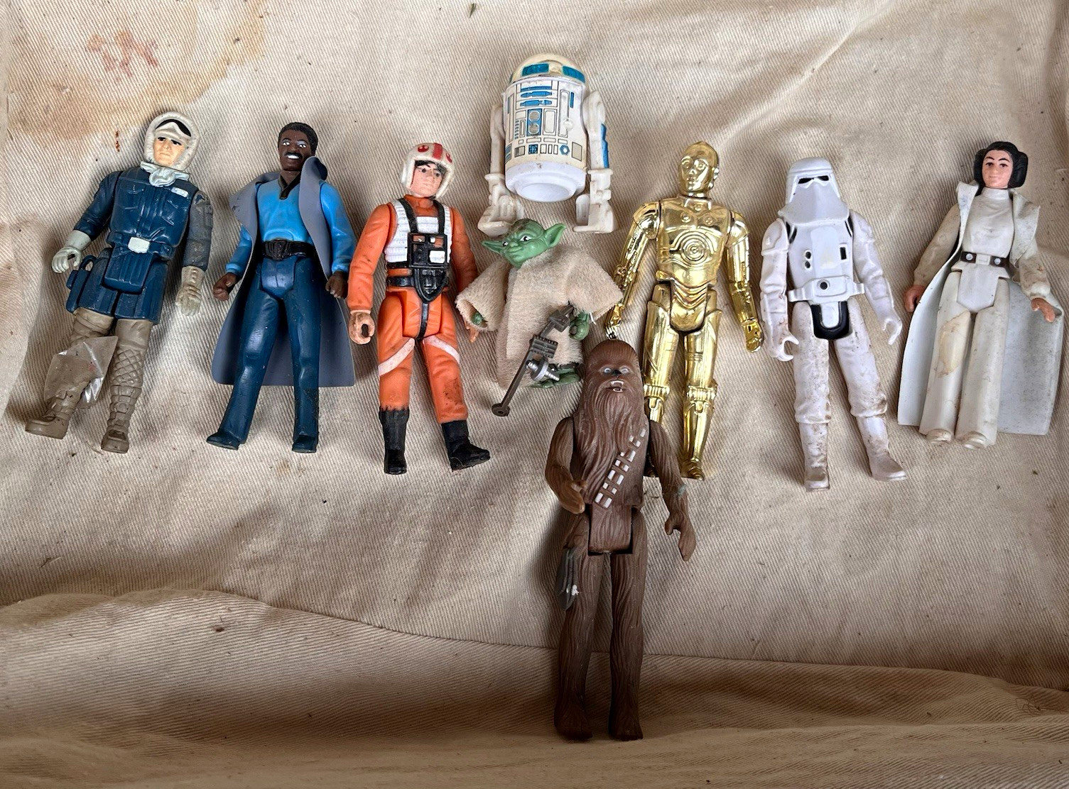 Star Wars Vintage original Kenner Star Wars 3.75 inch lot of 9. Real 1970s-1980 Star Wars Vintage original Kenner Star Wars 3.75 inch lot of 9. Real 1970s-1980