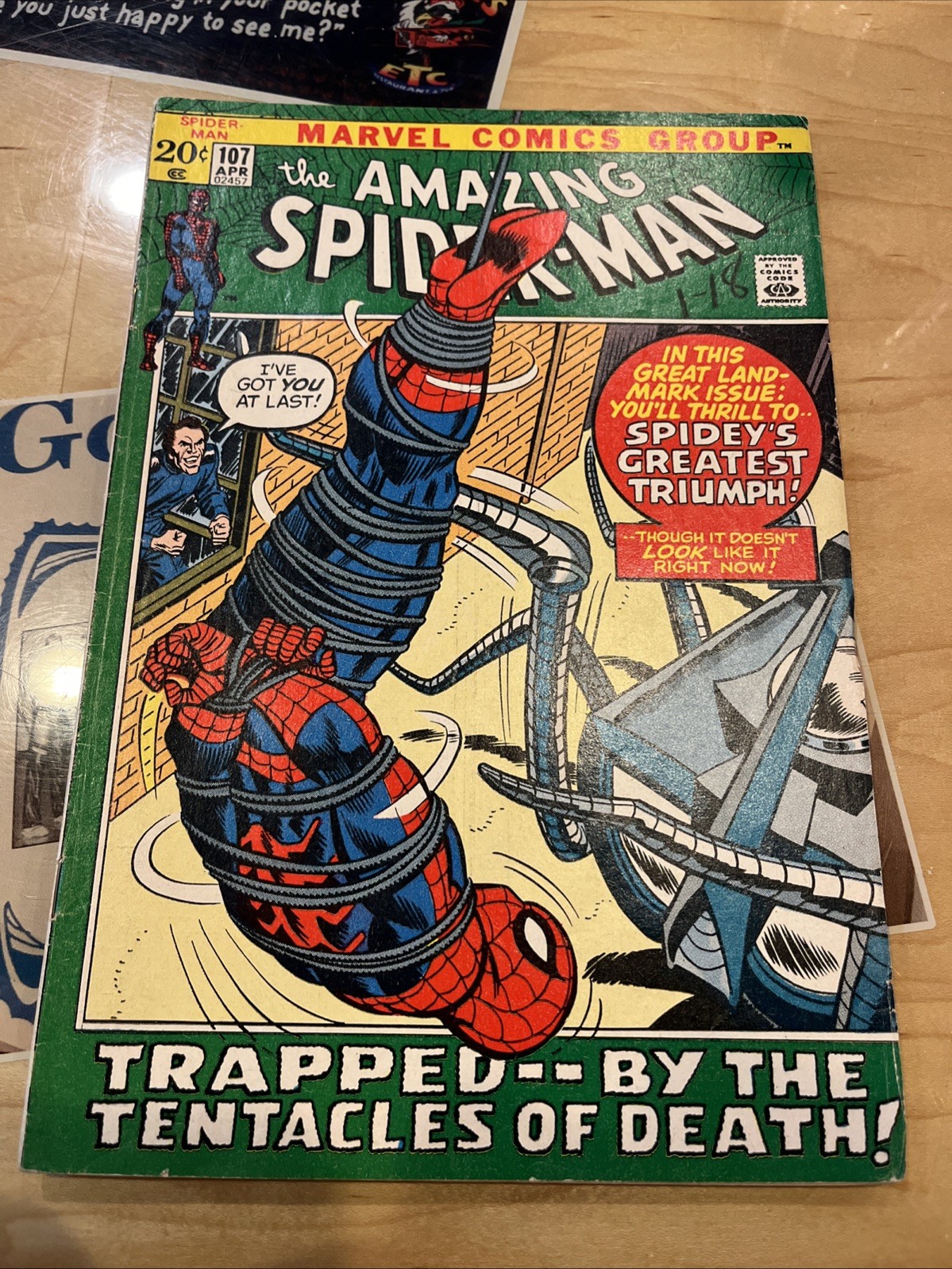 The Amazing Spider-Man #107 (Marvel Comics April 1972) The Amazing Spider-Man #107 (Marvel Comics April 1972)