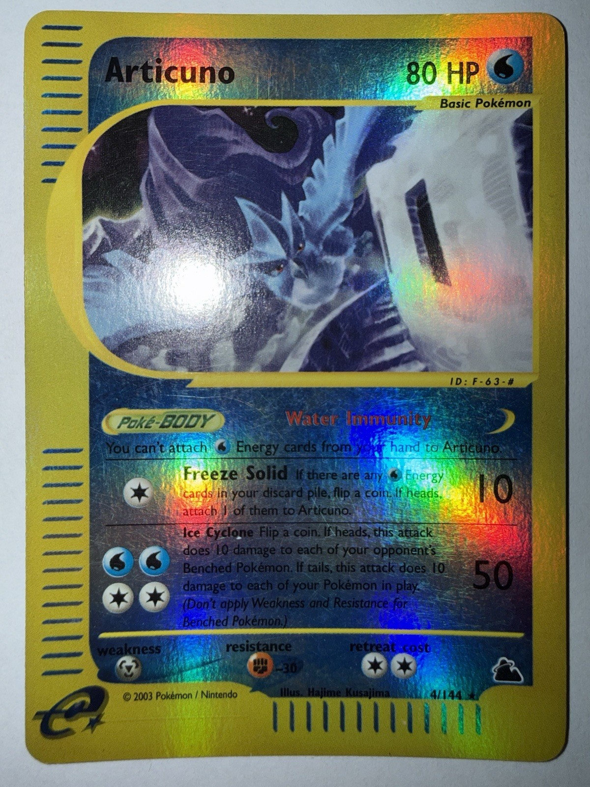 Pokemon Articuno Skyridge 4/144 Reverse Holo Excellent E-Reader Pokemon Articuno Skyridge 4/144 Reverse Holo Excellent E-Reader