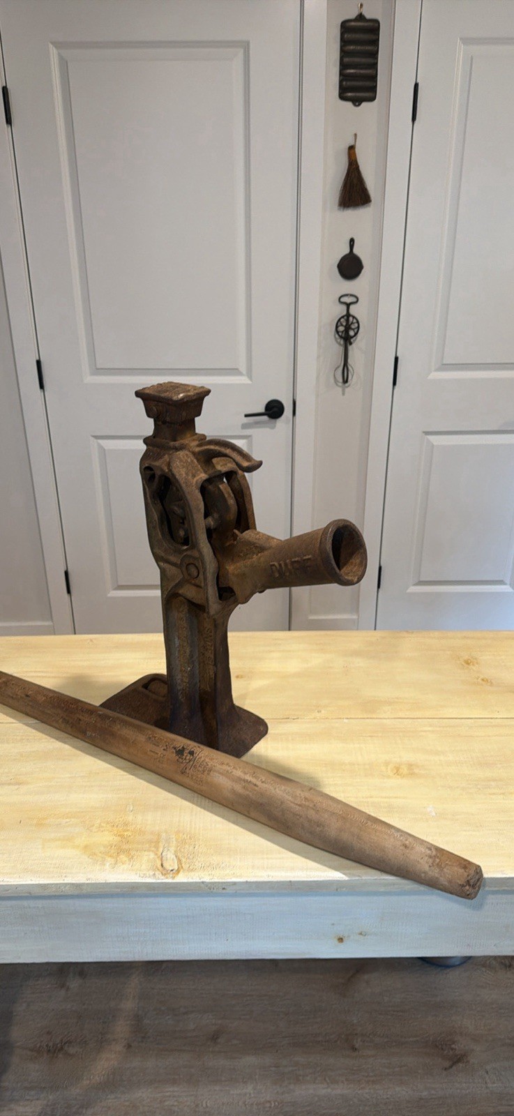 Vintage Duff Norton Railroad Jack 15 Ton No. 1 Working RARE With Wooden Lever Vintage Duff Norton Railroad Jack 15 Ton No. 1 Working RARE With Wooden Lever