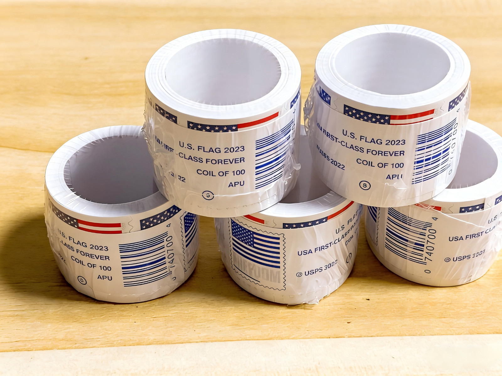 5 Roll 2024 U.S. Flag First Class US Postage Stamps 500 PCS US Stock