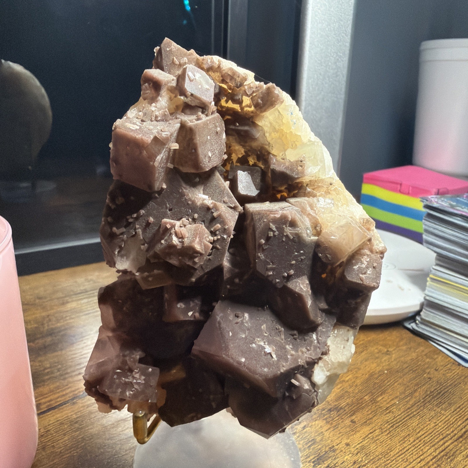 Chocolate Calcite Quartz Specimen 15.80 oz Chocolate Calcite Quartz Specimen 15.80 oz