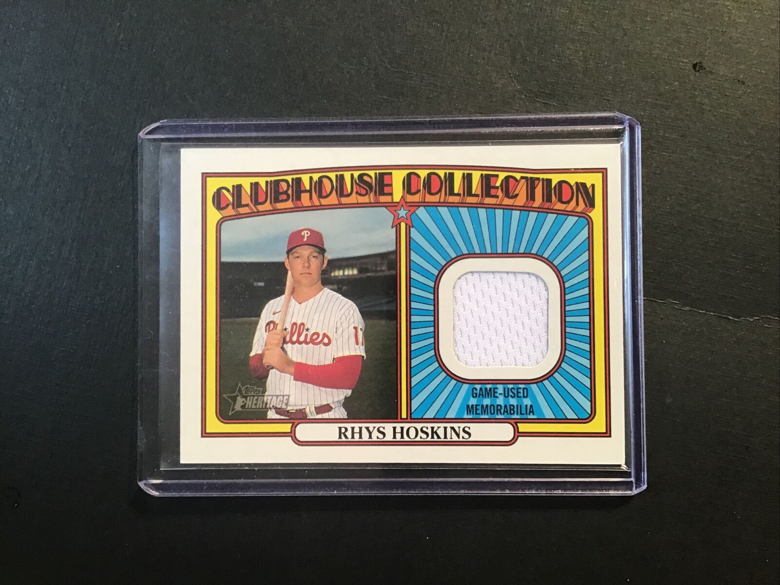 2021 Heritage Clubhouse Collection Relic White Jersey #CCR-RH Rhys Hoskins MT