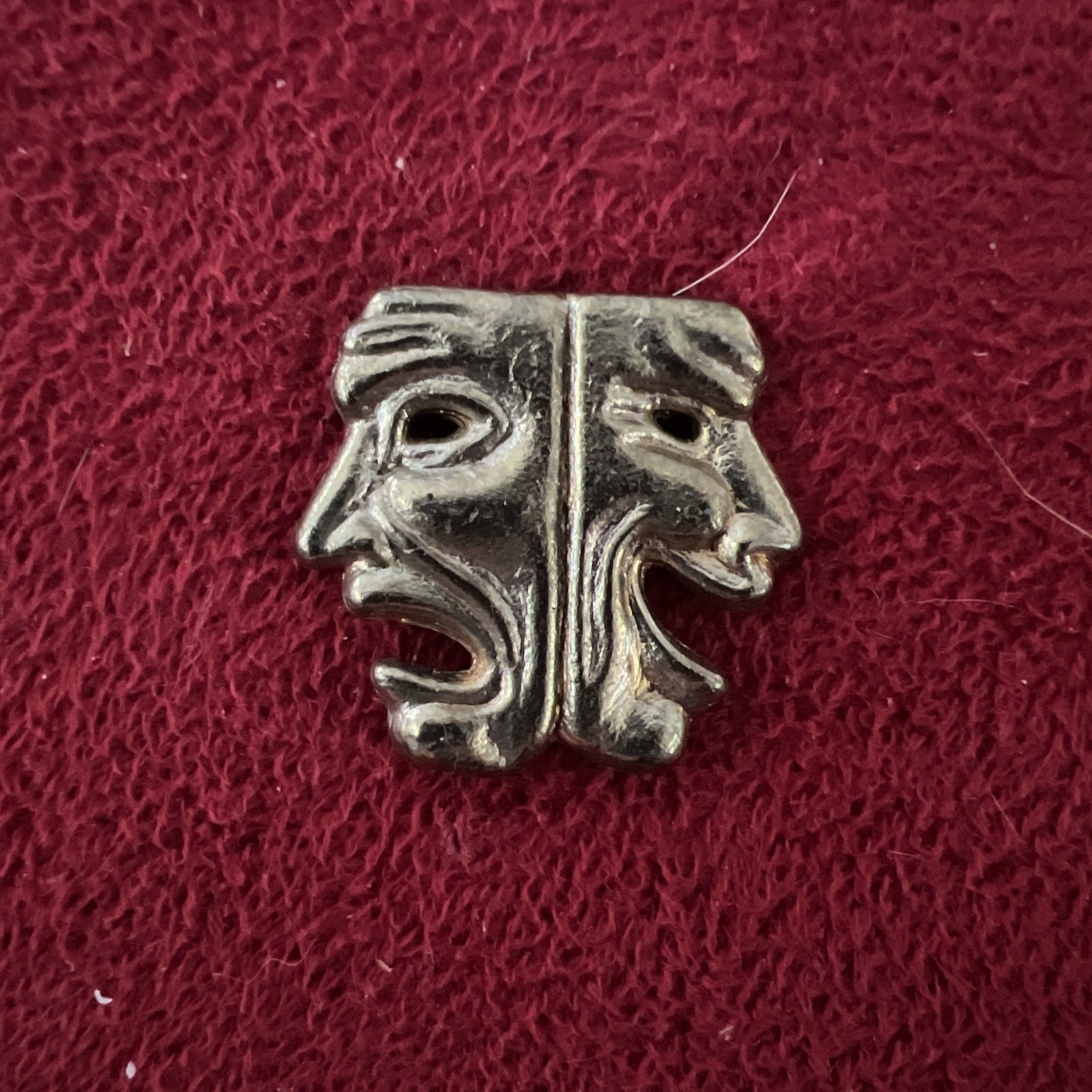 Vtg Brass Drama Comedy Tragedy Lapel PINBACK Vtg Brass Drama Comedy Tragedy Lapel PINBACK