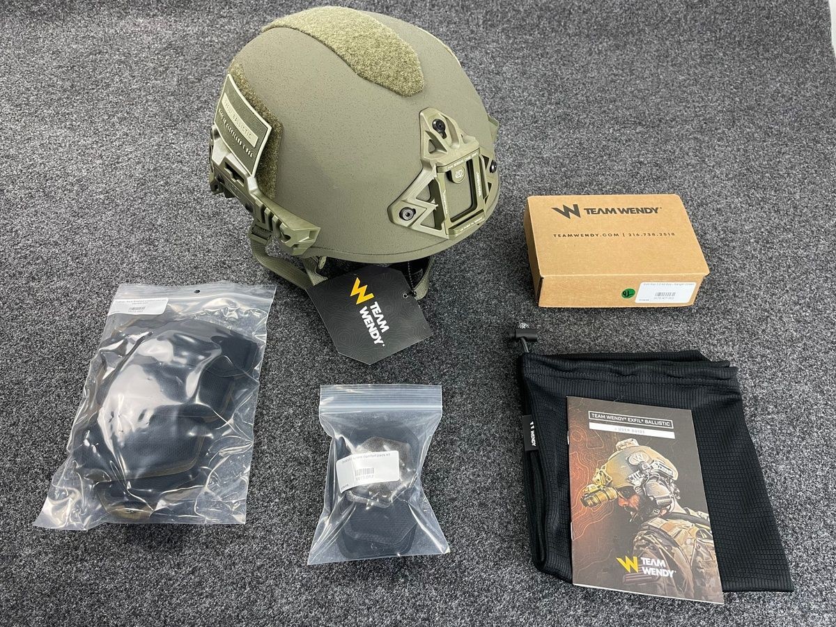 TEAM WENDY EXFIL Ballistic Helmet Ranger Green Size 1 M/L