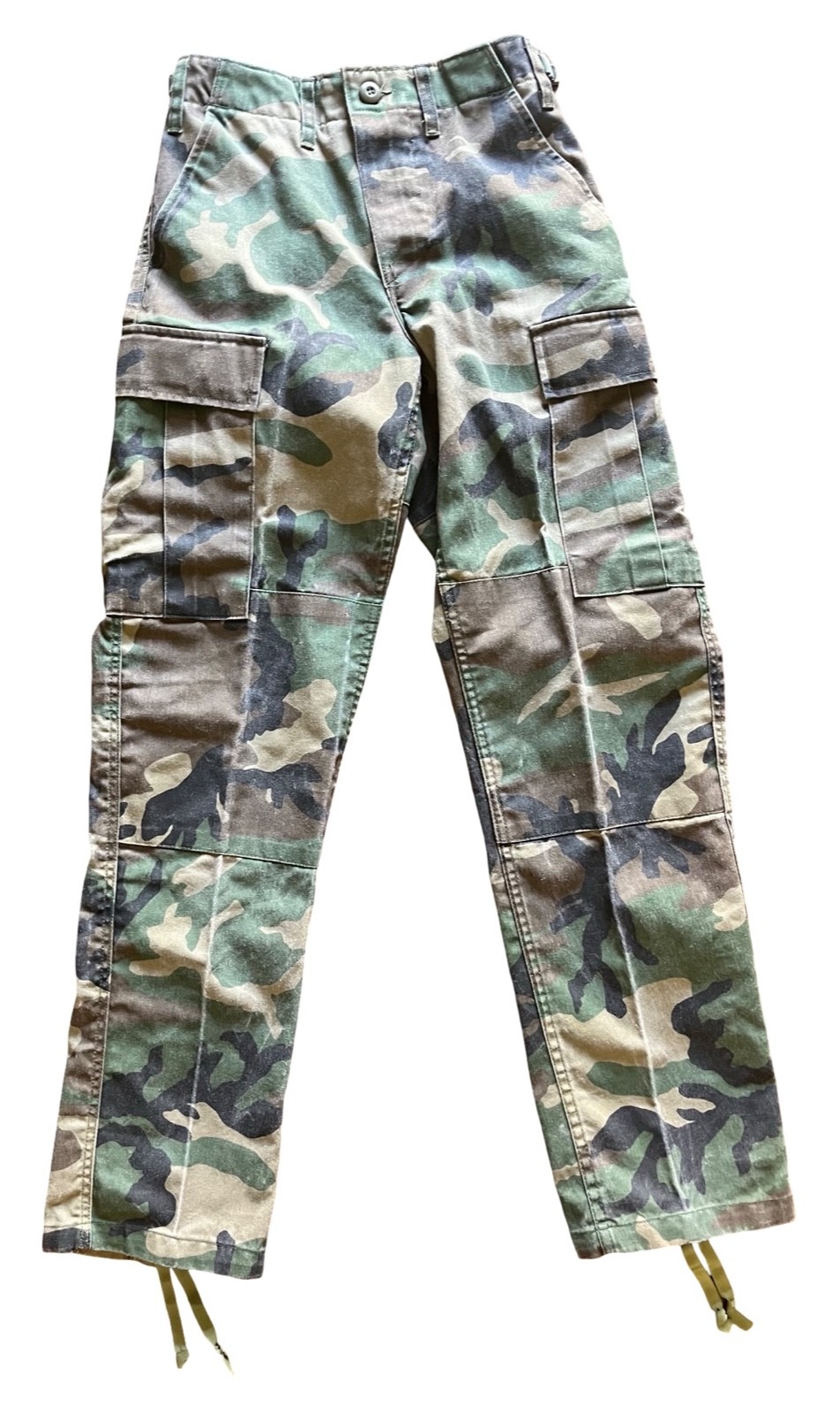 Vintage US Army BDU Combat Trousers M-81 Woodland Camo X-SMALL REGULAR Tru Spec Vintage US Army BDU Combat Trousers M-81 Woodland Camo X-SMALL REGULAR Tru Spec