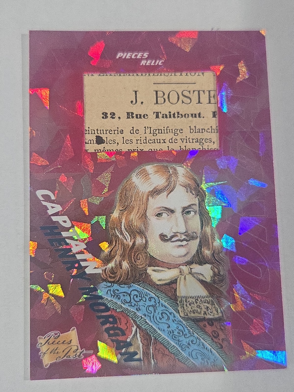 2021 pieces of the past CAPTAIN HENRY MORGAN 1/1 PINK CRACKED ICE WITH RELIC 2021 pieces of the past CAPTAIN HENRY MORGAN 1/1 PINK CRACKED ICE WITH RELIC