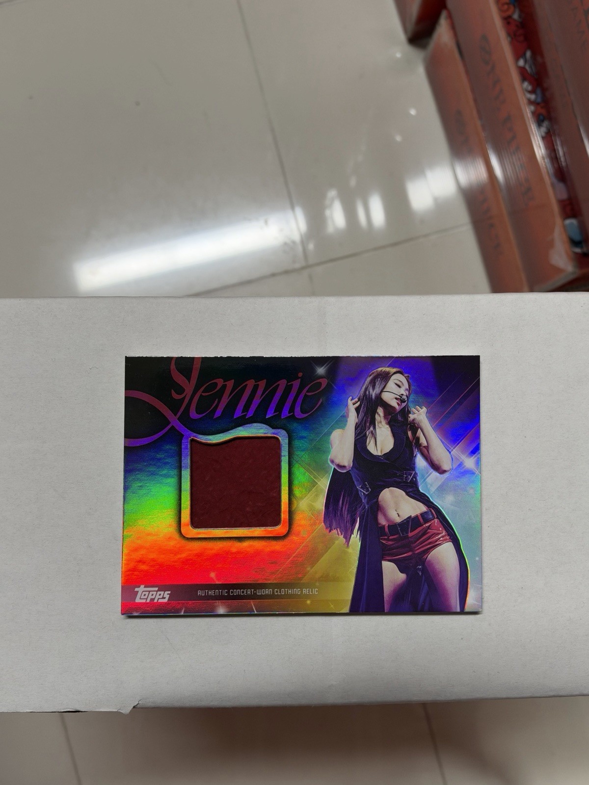 2026 Topps Chrome x Jennie Concert Worn Clothing Relic Patch RARE 1:356 Foil 2026 Topps Chrome x Jennie Concert Worn Clothing Relic Patch RARE 1:356 Foil