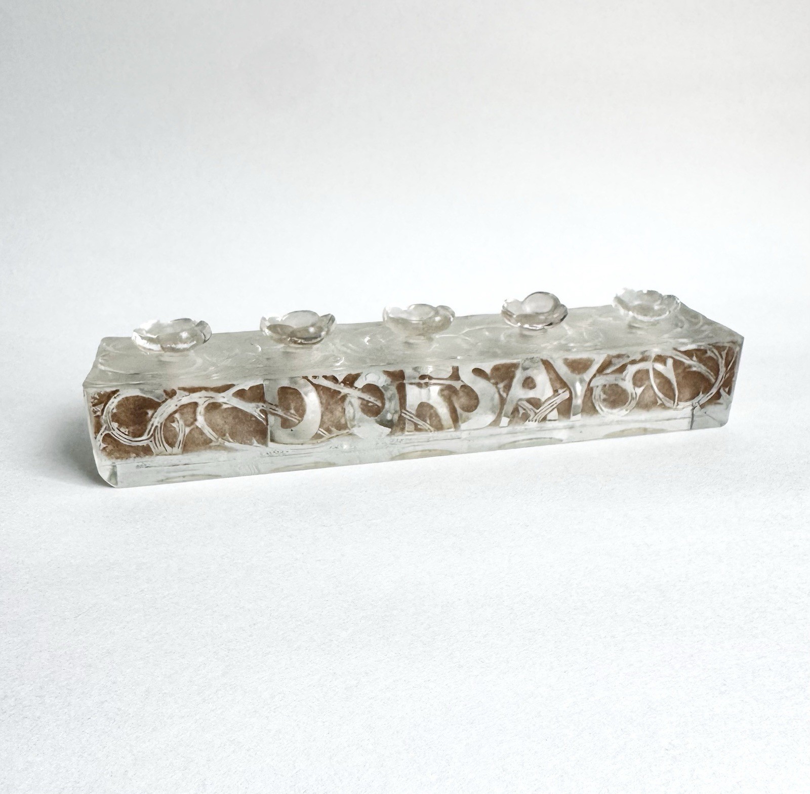 Rare Rene Lalique La Renommée d'Orsay Perfume Sampler Bottle 1920s France As Is Rare Rene Lalique La Renommée d'Orsay Perfume Sampler Bottle 1920s France As Is