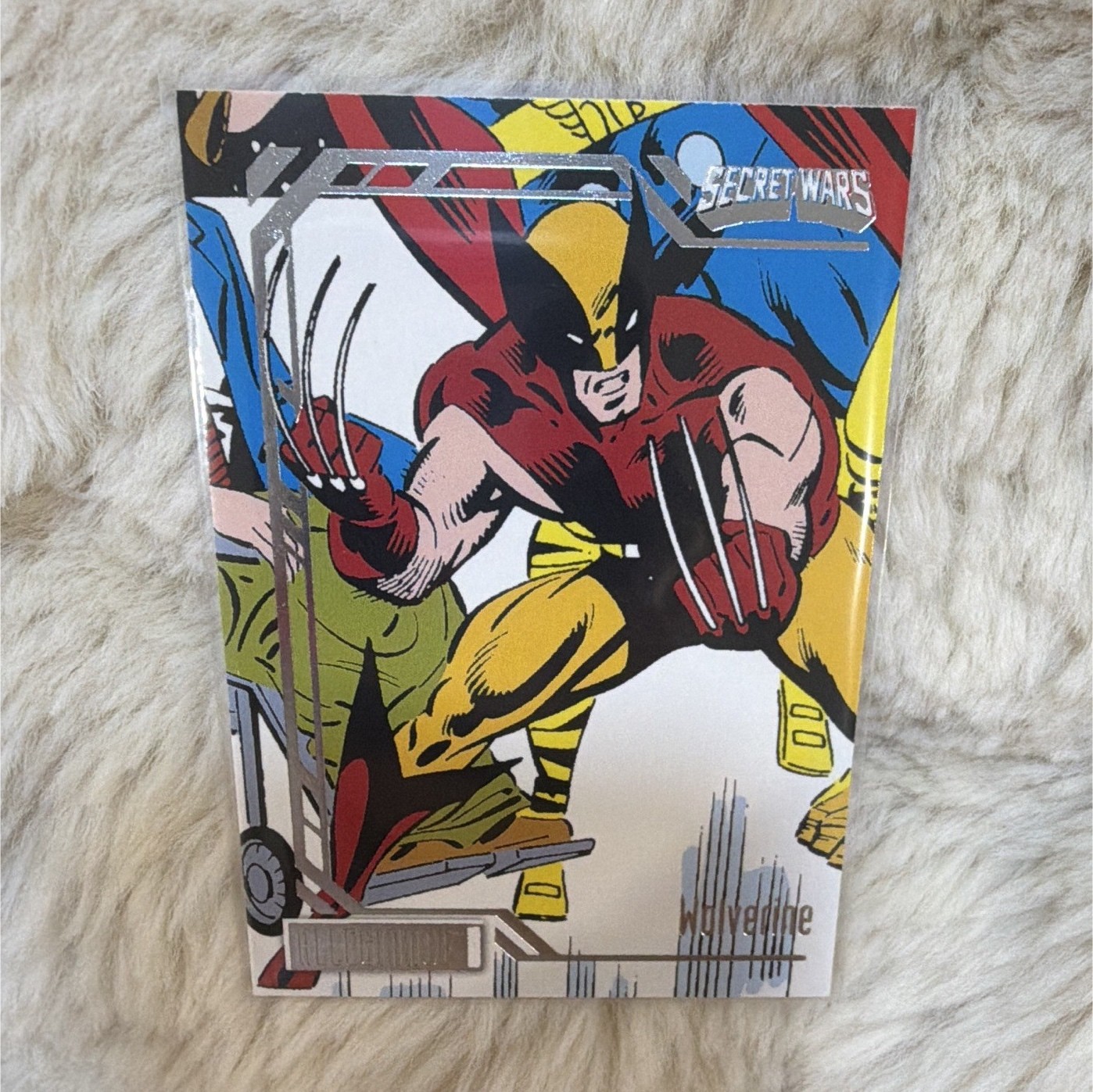 Upper Deck Marvel Secret Wars 1984 Allegiance Insert #49 Wolverine Card Upper Deck Marvel Secret Wars 1984 Allegiance Insert #49 Wolverine Card