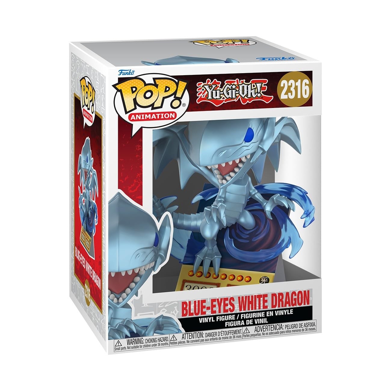 Funko POP Premium: Yu-Gi-Oh - Blue Eyes Dragon (Card) 2316 Funko POP Premium: Yu-Gi-Oh - Blue Eyes Dragon (Card) 2316