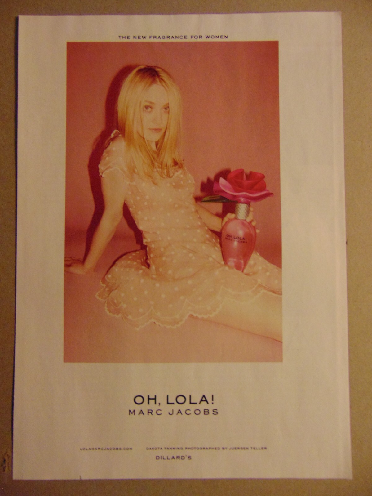 2011 OH, LOLA FRAGRANCE Marc Jacobs with DAKOTA FANNING print ad 2011 OH, LOLA FRAGRANCE Marc Jacobs with DAKOTA FANNING print ad