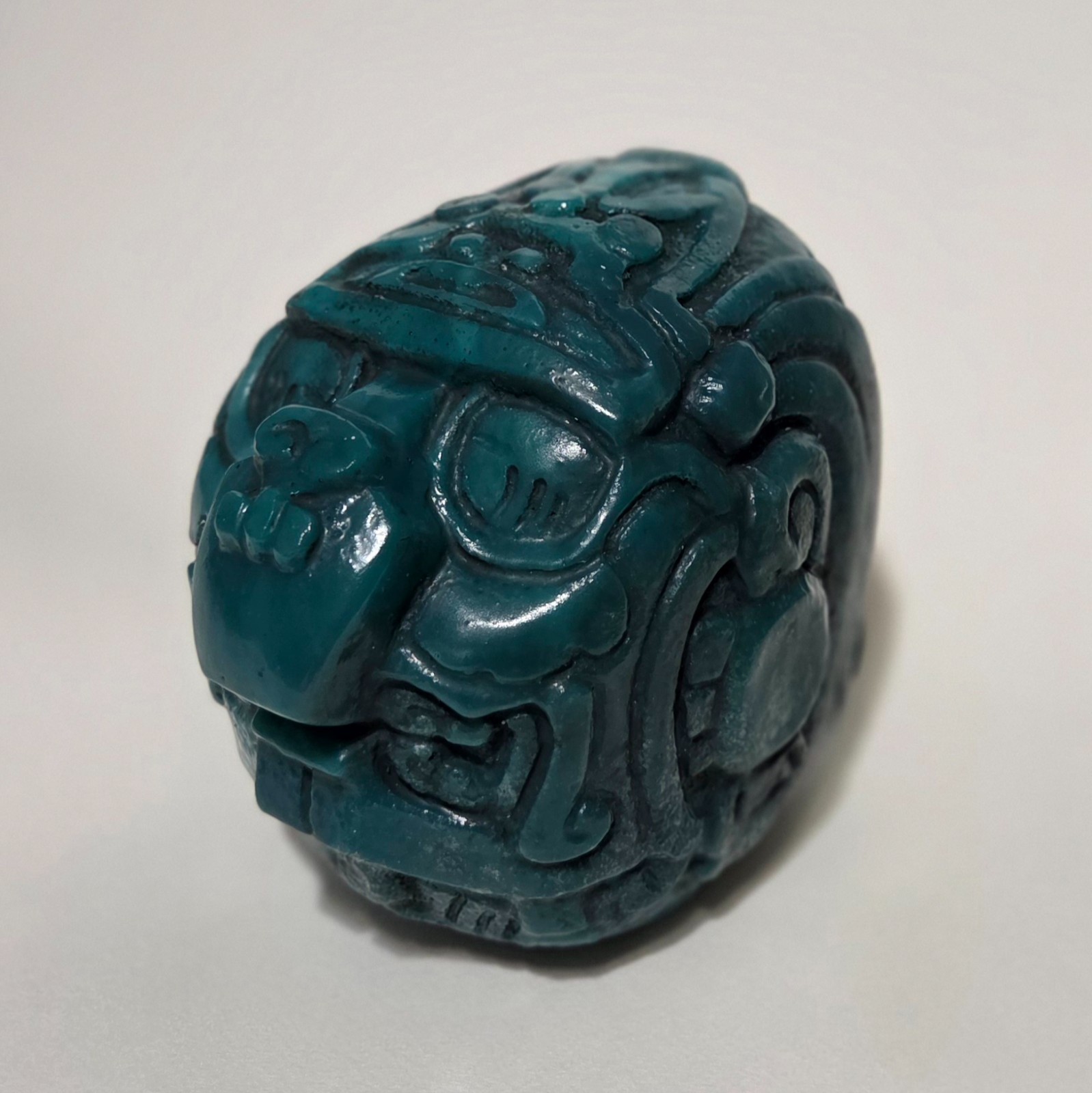 1:1 Museum Replica Mesoamerican Mayan Artifact Kinich Ahau Jade Head Altun Ha