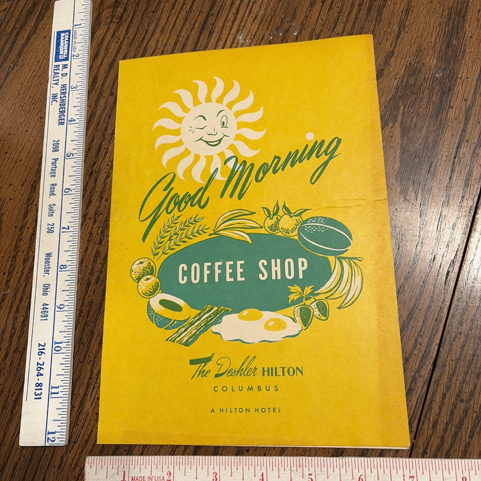 RARE VINTAGE 1950’s the deshler hilton hotel columbus ohio morning coffee shop RARE VINTAGE 1950’s the deshler hilton hotel columbus ohio morning coffee shop