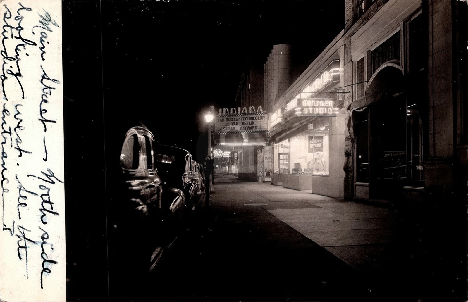 c1940s IN Indiana PA Pennsylvania Night Theatre RPPC Photo Postcard COPY c1940s IN Indiana PA Pennsylvania Night Theatre RPPC Photo Postcard COPY