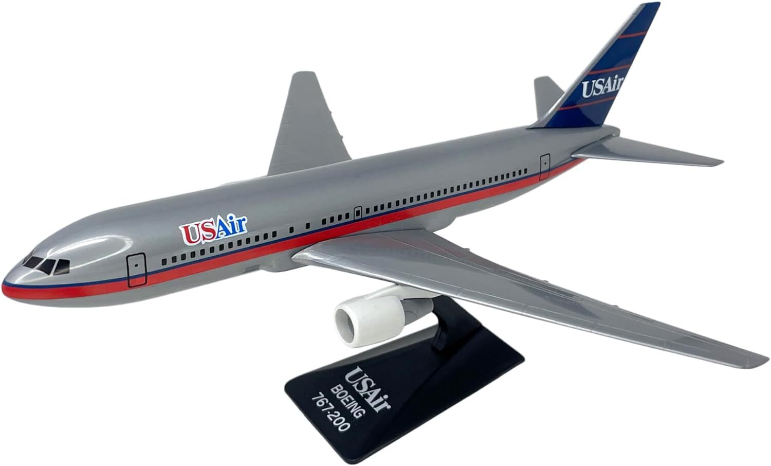 Flight Miniatures USAir Boeing 767-200 Silver Desk Display Model 1/200 Airplane Flight Miniatures USAir Boeing 767-200 Silver Desk Display Model 1/200 Airplane