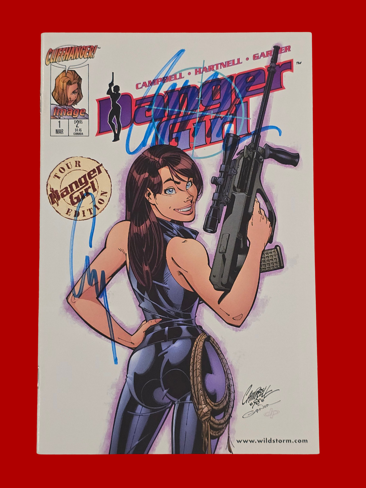 Danger Girl #1 Tour Edition Signed Image Comics J Scott Campbell Danger Girl #1 Tour Edition Signed Image Comics J Scott Campbell