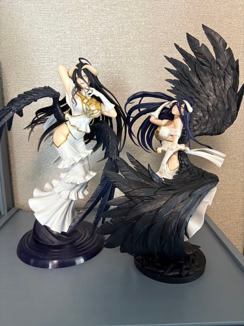 Overlord Albedo Figure Set 2 Pieces Collectible Anime Authentic Japan Overlord Albedo Figure Set 2 Pieces Collectible Anime Authentic Japan