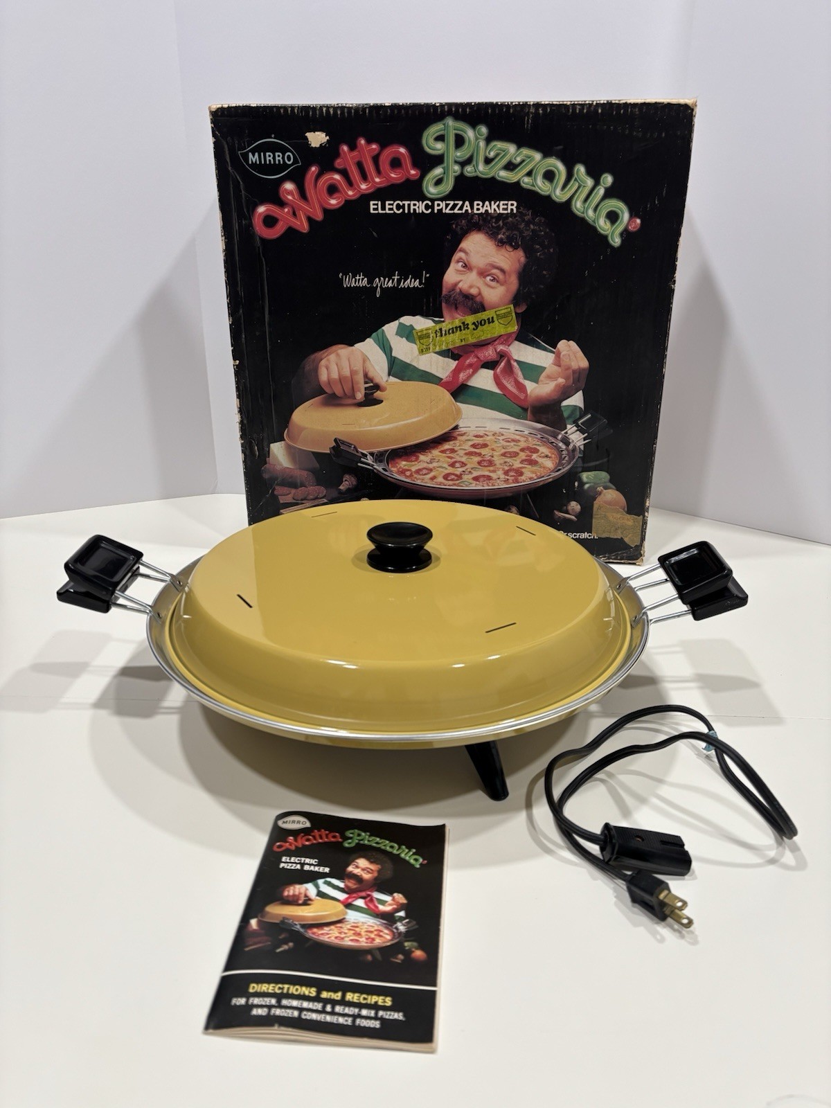 Vtge Mirro WATTA Pizzeria Pizza Baker Energy Saver Portable Easy Clean Electric