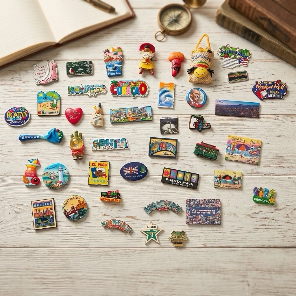 Mixed Refrigerator Magnet Lot 35+ Destination Tourist Travel Souvenir Vintage