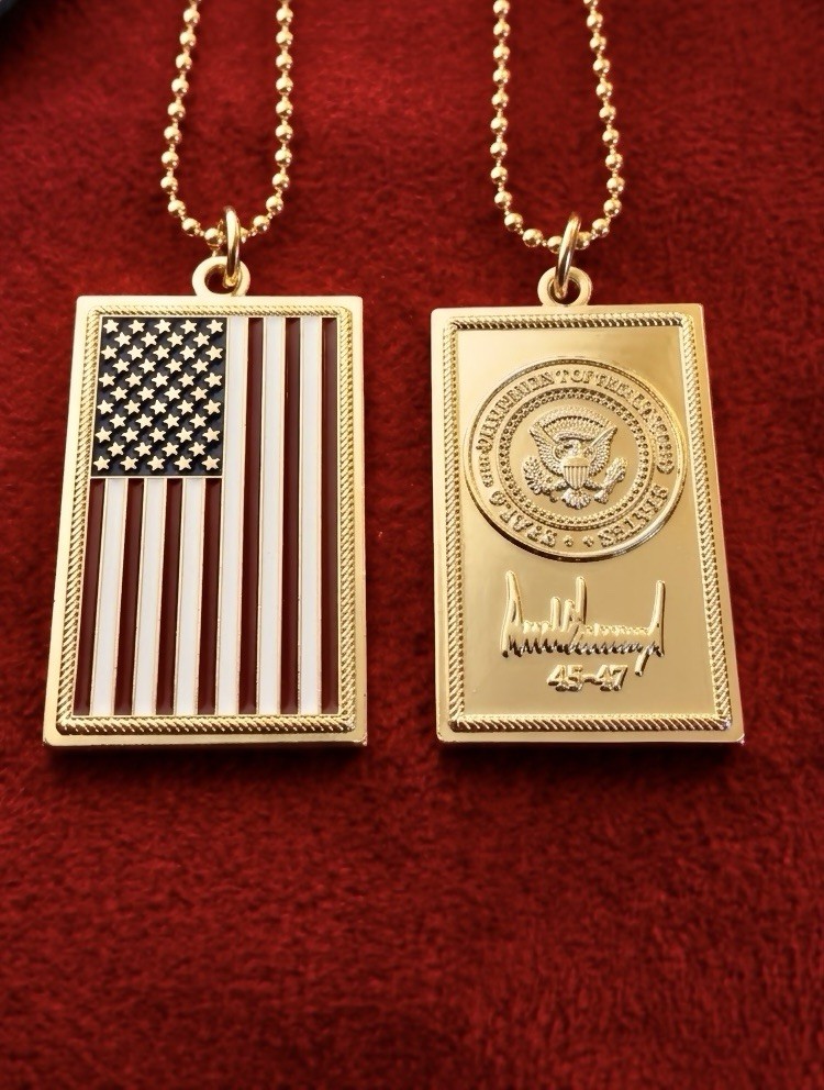 Rare Authentic President Donald Trump Seal & Signature America 250 VIP Dog Tag