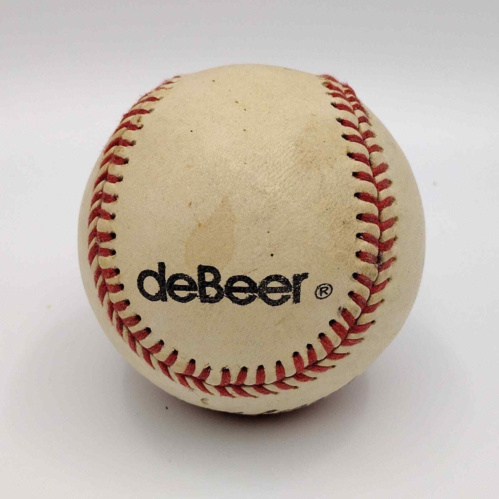deBeer Official League Baseball Leather Cover No 75C Solid Cork Rubber Core
