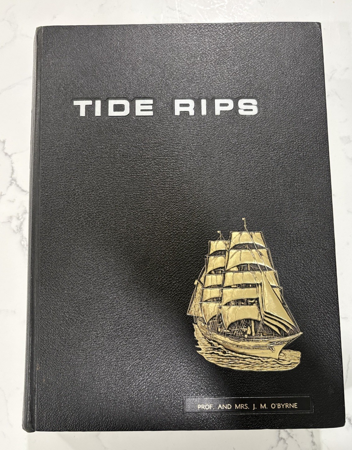 1967 US Coast Guard Academy Yearbook TIDE RIPS USCGA Prof J M O'Byrne Copy