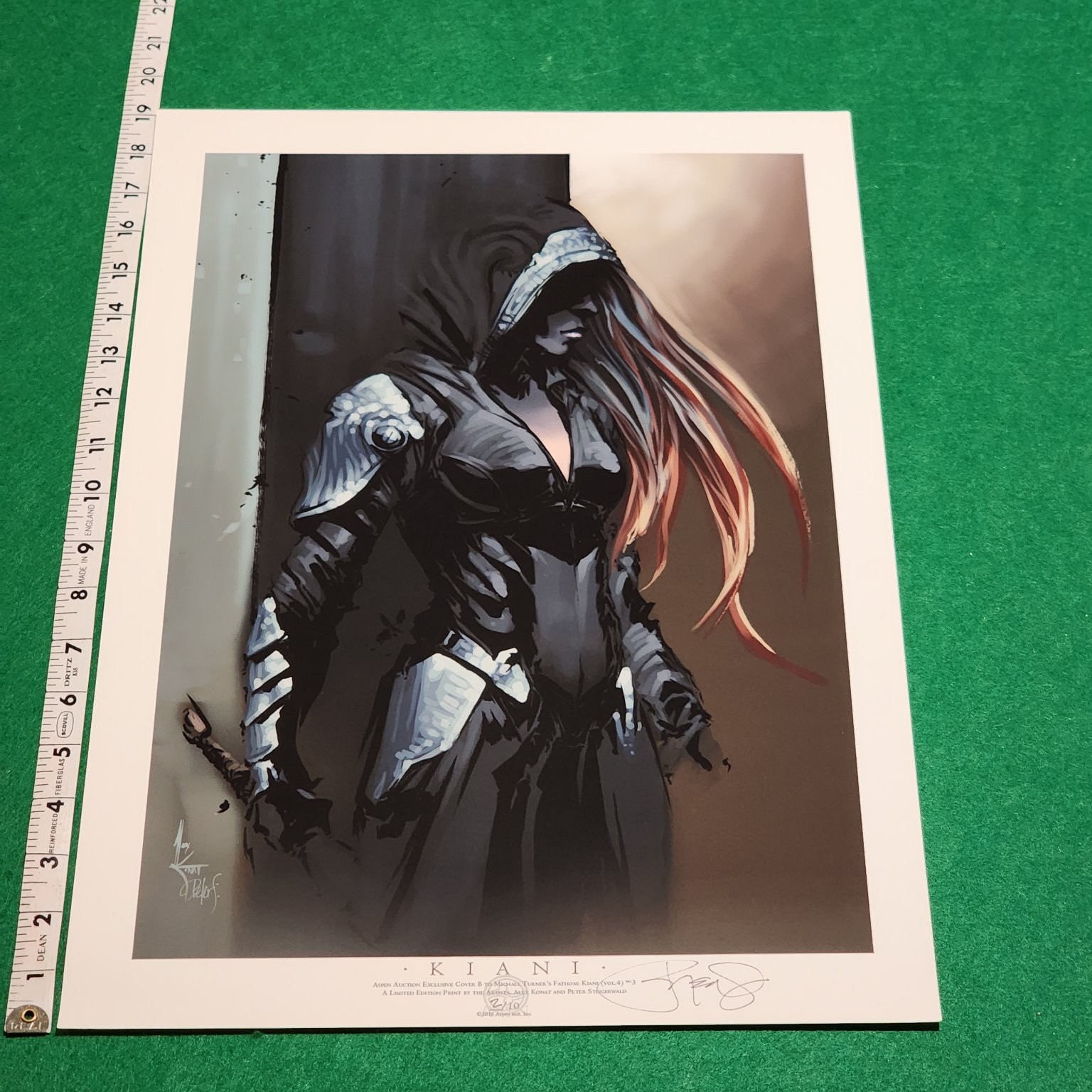 Peter Steigerwald Kiani Fathom Signed LE 2/10 Aspen Comics Art Print 2015 19x13