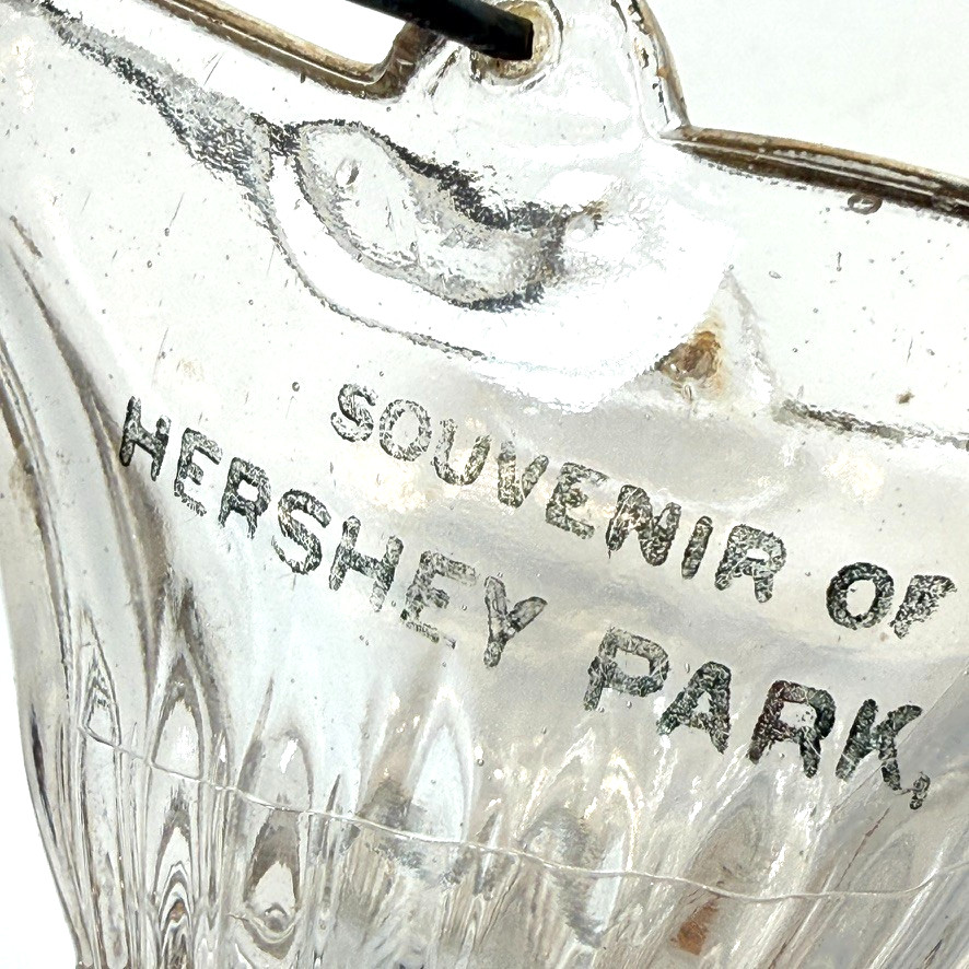 HERSHEY PARK PA Pennsylvania Antique DEPRESSION Glass Souvenir TRINKET COAL HERSHEY PARK PA Pennsylvania Antique DEPRESSION Glass Souvenir TRINKET COAL